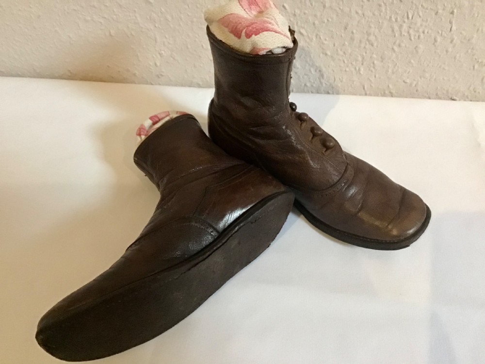 Pair of Victorian Childs Leather Boots  View V