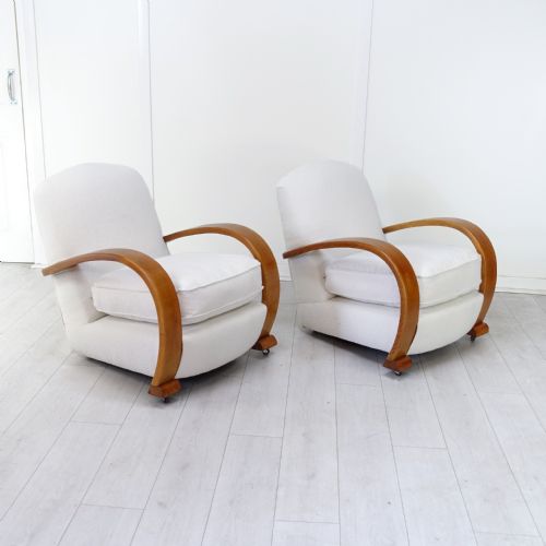 Pair of Art Deco Armchairs 1930's.