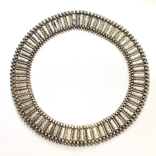 Victorian Sterling Silver Collar Necklace