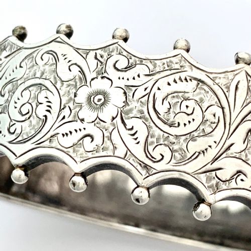 fig 1. RESERVED for RF • Victorian Sterling Silver Hinged Bangle