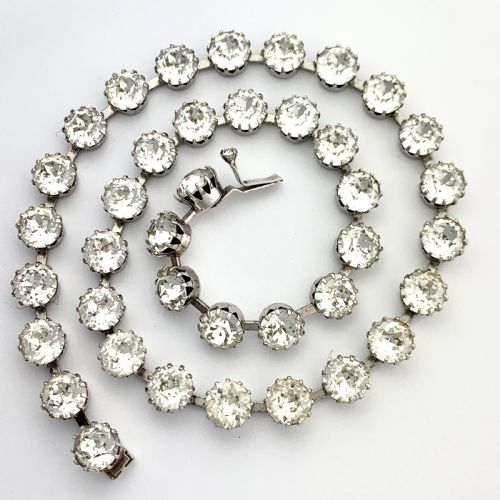 Art Deco Paste Diamond Necklace