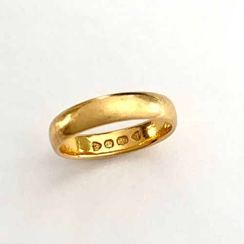 Victorian 22ct Gold Wedding Ring • Hallmarked 1890