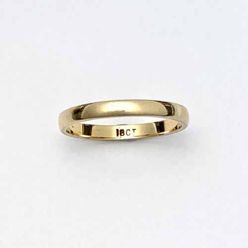 Vintage 18ct Gold Plain Wedding Band