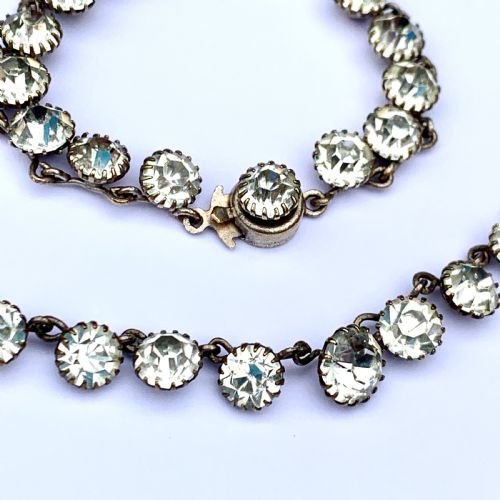 fig 1. Victorian Foil Back Paste Rivière Necklace