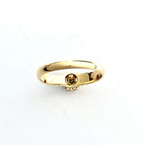 fig 1. Victorian 18CT Gold Diamond Cluster Ring • Engagement Ring