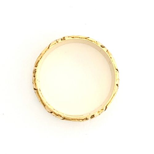 fig 1. RESERVED • Antique Victorian 18CT Gold Hearts and Ivy Ring • Wedding Band