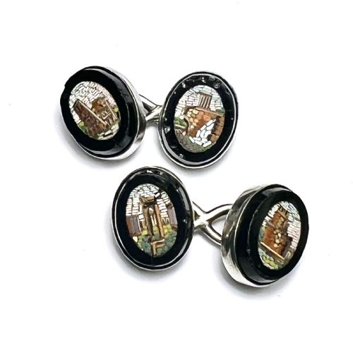 Victorian Micro Mosaic Grand Tour Cufflinks