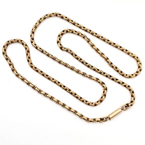Edwardian 9ct Gold Chain Necklace