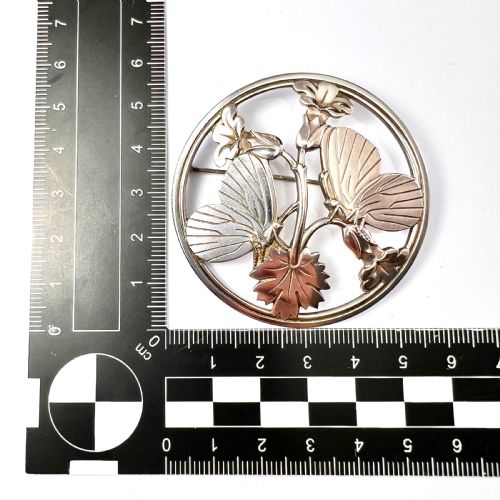 fig 1. Moonlight Blossom Silver Butterflies Brooch by Arno Malinowski for Georg Jensen