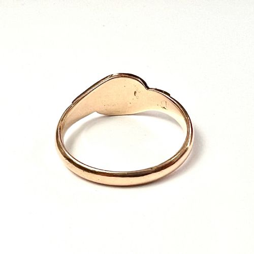 fig 1. Georgian 9CT Rose Gold Pearl and Garnet Ring
