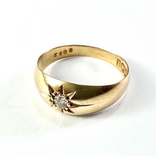 fig 2. 1899 Victorian 18CT Gold Diamond Gypsy Ring