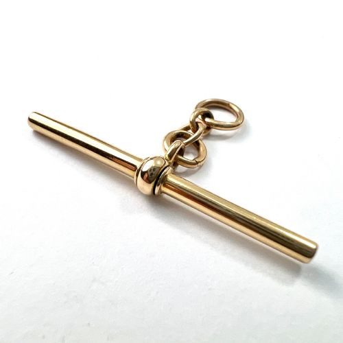 fig 1. Victorian 18CT Gold Albert T Bar Watch Fob Pendant