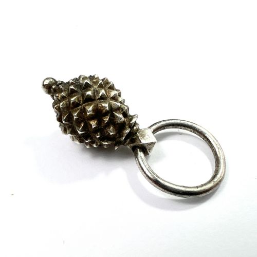Georgian Sterling Silver Pineapple Charm Pendant