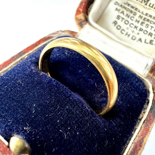 fig 1. 1909 Edwardian 22CT Gold Wedding Ring