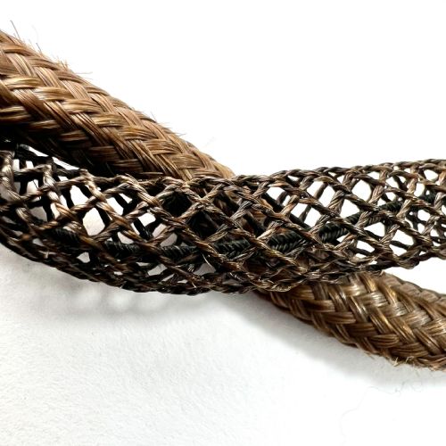 fig 2. Victorian Double Portrait Woven Hair Mourning Bracelet
