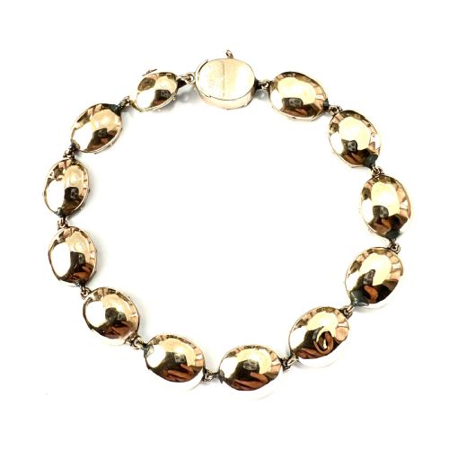 fig 1. Georgian Flat Cut Garnet 9CT Gold Bracelet
