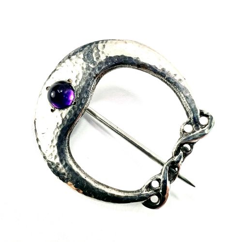 Reserved for X • Antique Archibald Knox for Liberty Art Nouveau Amethyst Brooch
