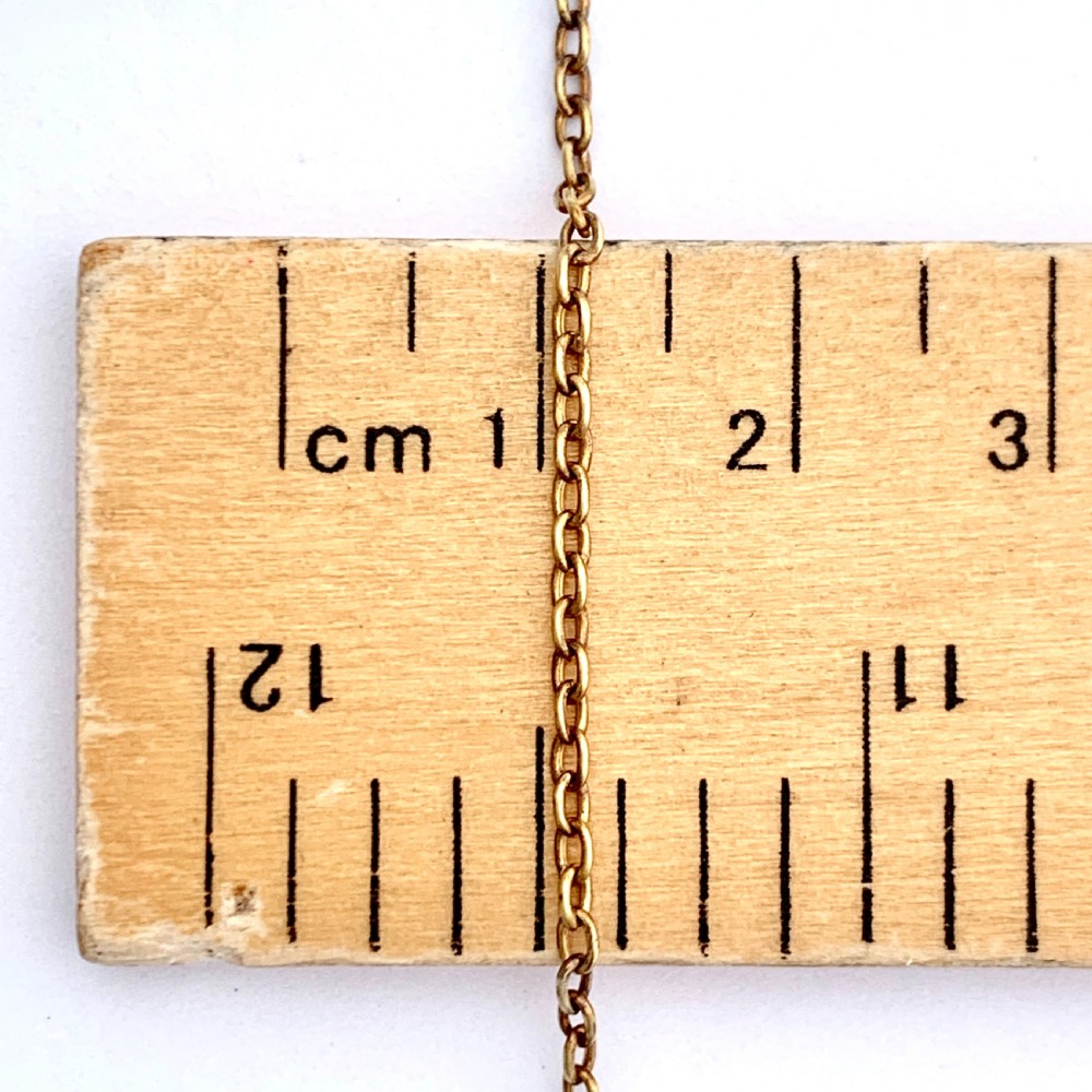 Edwardian 15CT Rosy Gold Cable Chain Necklace View IV