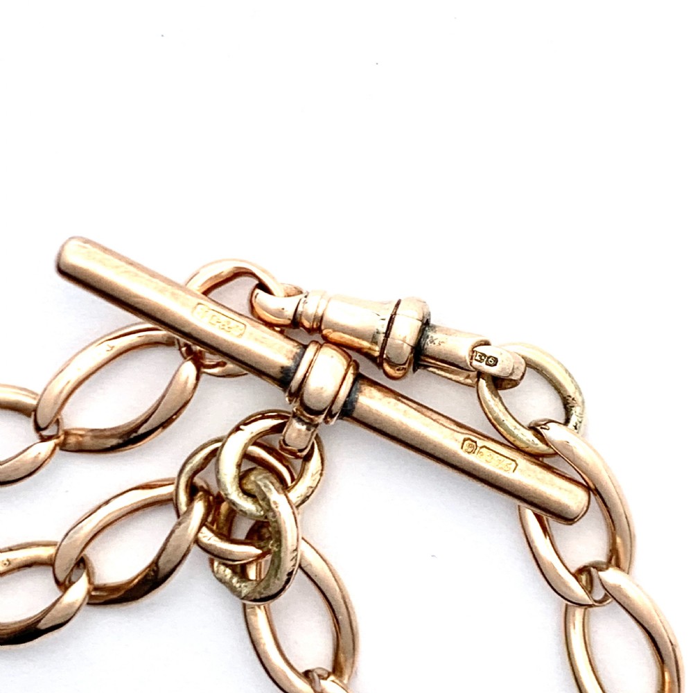 Victorian 9CT Rose Gold Bracelet with T Bar View III