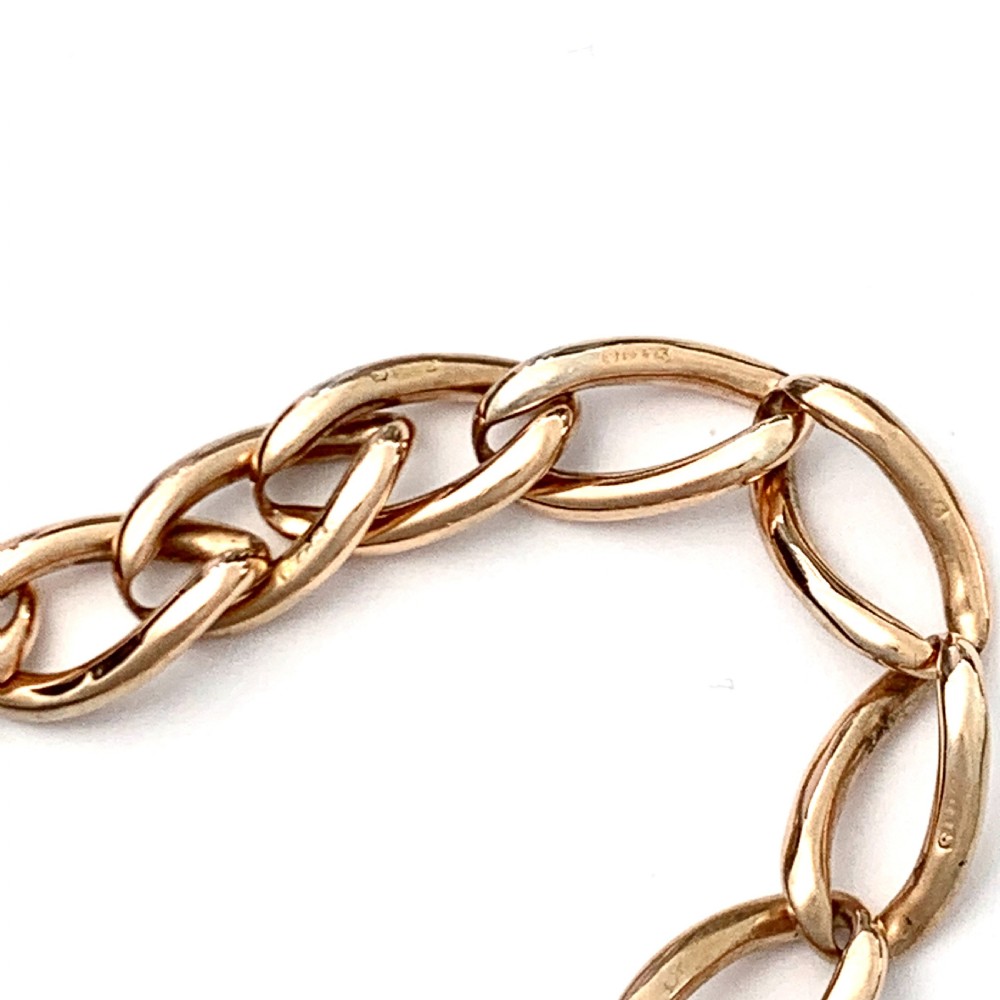 Victorian 9CT Rose Gold Bracelet with T Bar View V