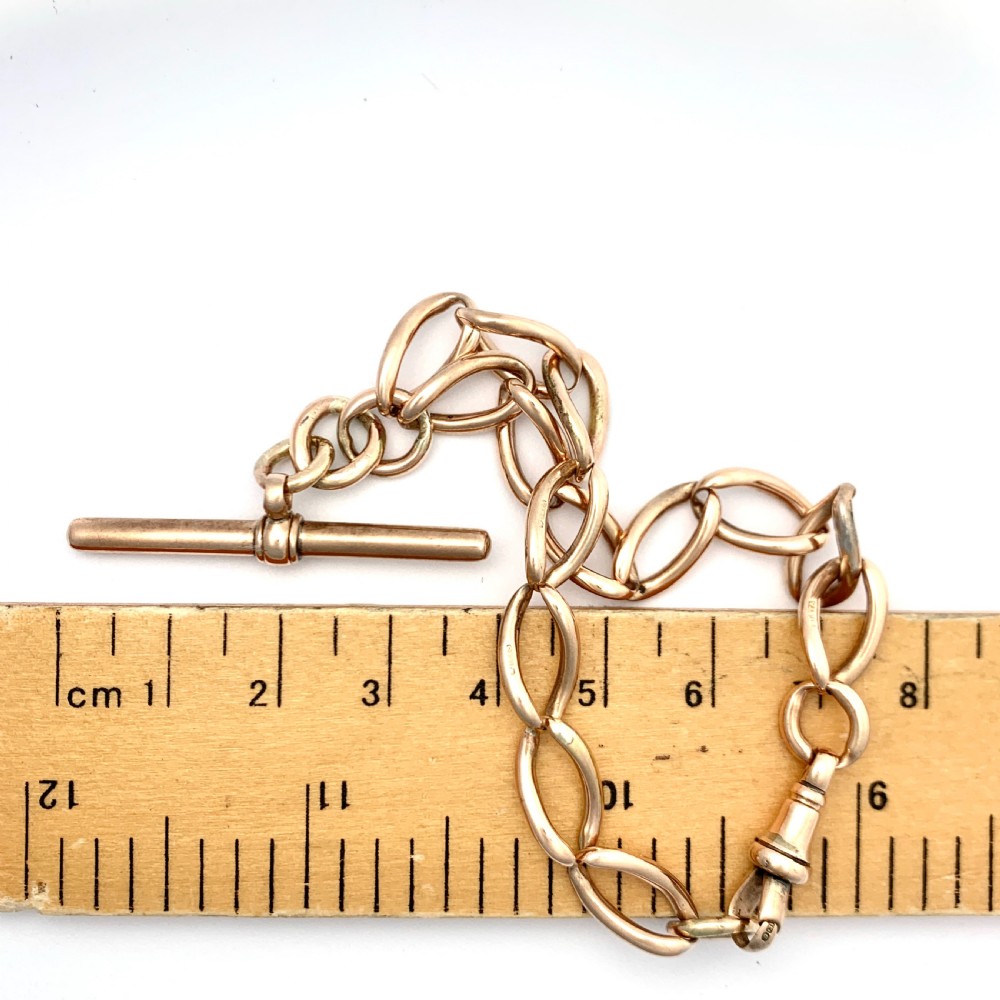 Victorian 9CT Rose Gold Bracelet with T Bar View VII