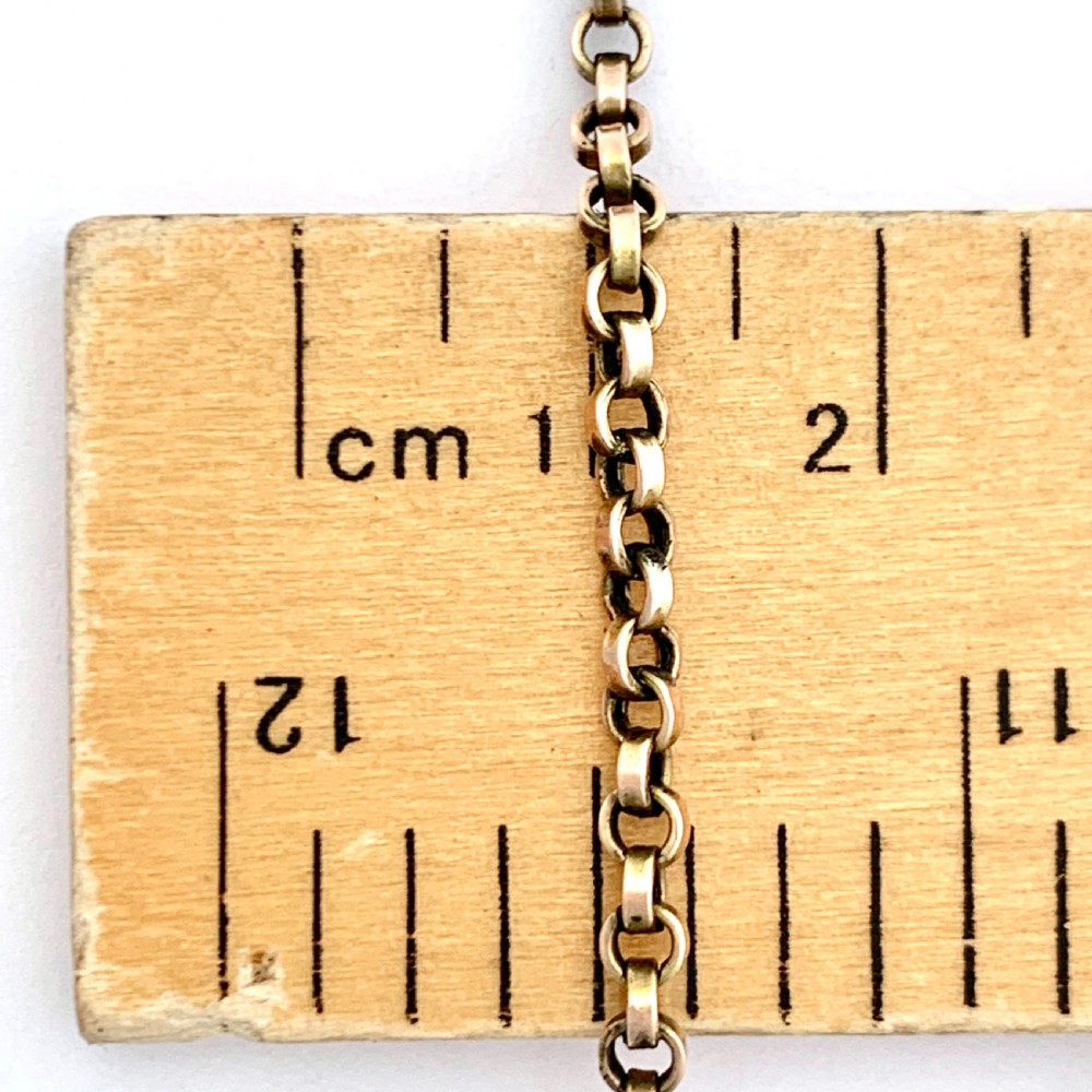Victorian 9CT Rose Gold Belcher/Rolo Chain Necklace  View VI
