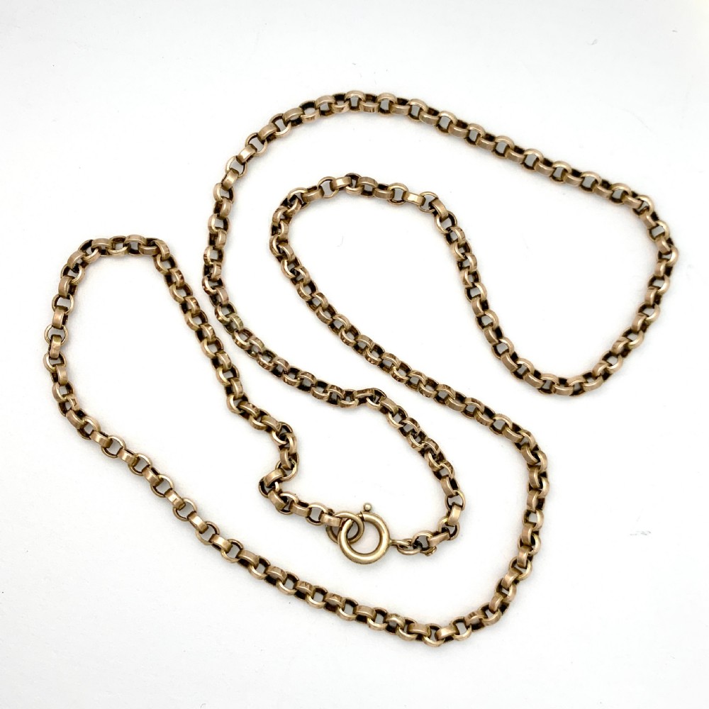 Victorian 9CT Gold Belcher Chain Necklace