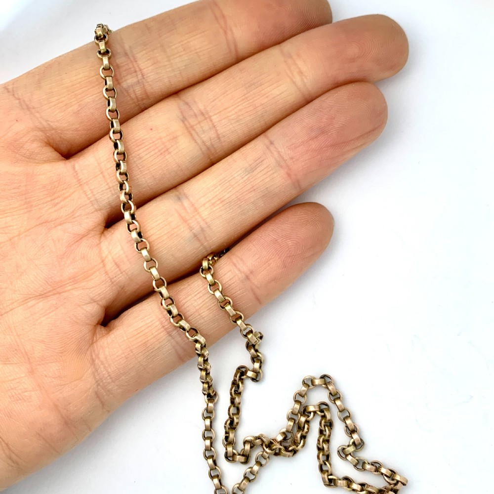 Victorian 9CT Gold Belcher Chain Necklace View III