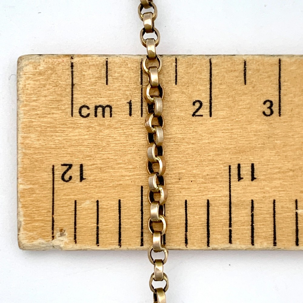 Victorian 9CT Gold Belcher Chain Necklace View IV