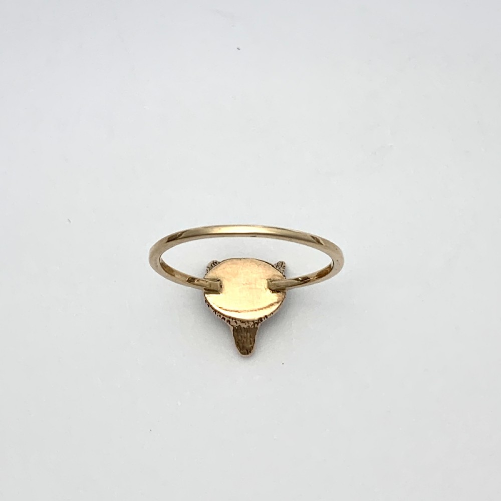 Victorian Fox Head 9CT Rose Gold Ring View V