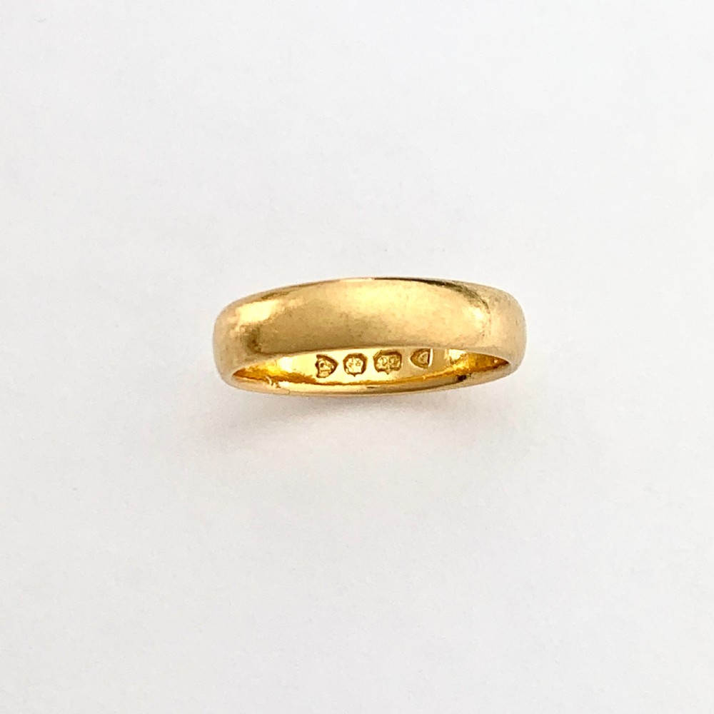 Victorian 22CT Gold Wedding Ring • Hallmarked 1890 View VII