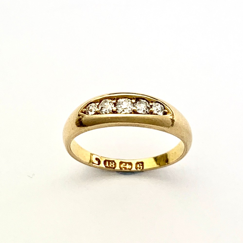 Victorian Five-stone Diamond 18CT Gold Ring
