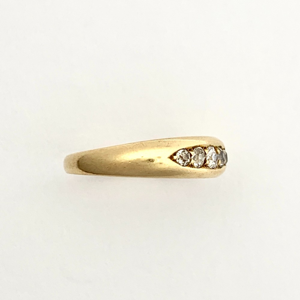 Victorian Five-stone Diamond 18CT Gold Ring View VI