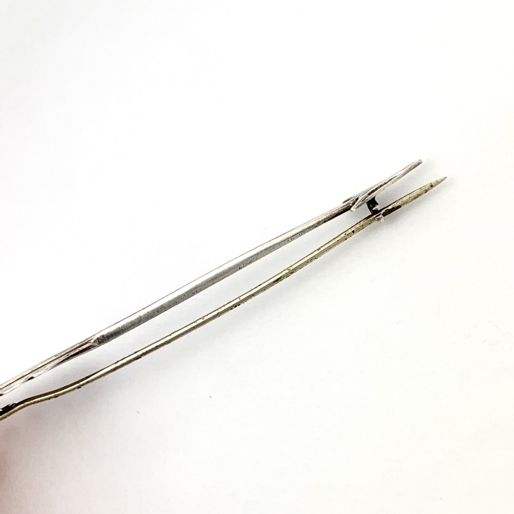 Large Victorian Silver Arrow Pin Brooch • Aesthetic Period  View III