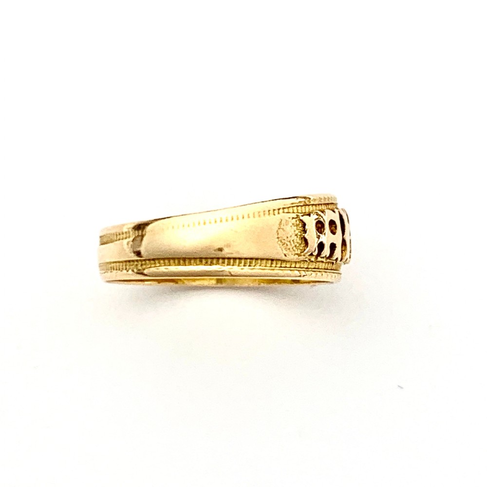 Victorian 18CT Gold Mizpah Ring View VII