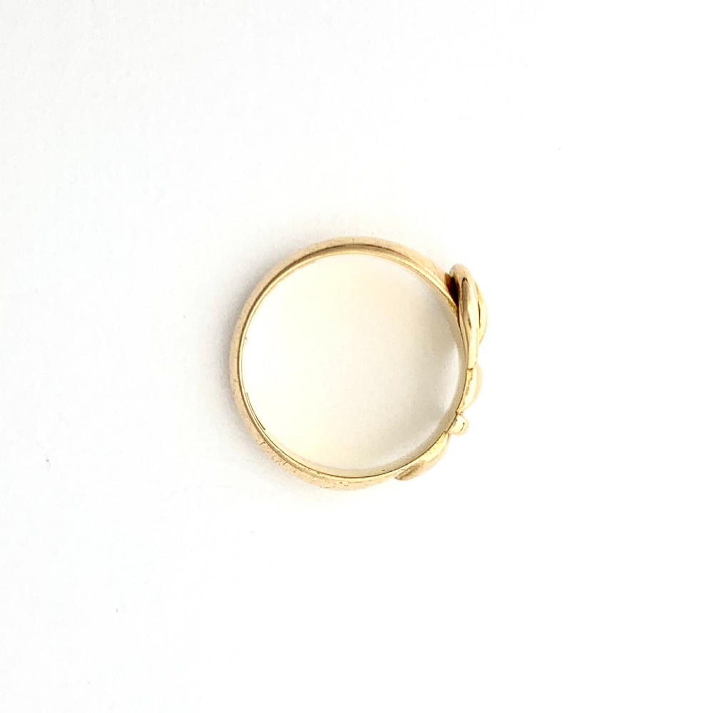 Edwardian 1904 18CT Gold Buckle Ring View III
