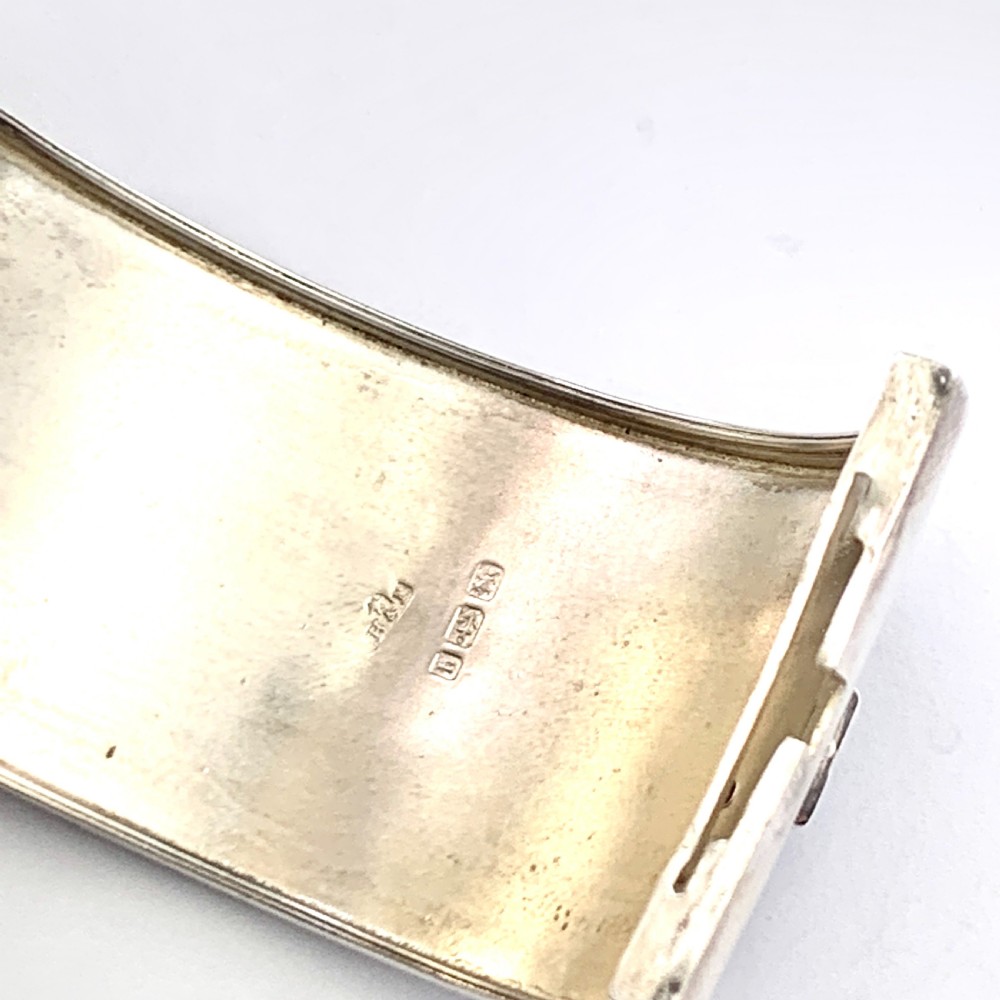 Victorian 1882 Sterling Silver Hinged Cuff Bangle  View VI