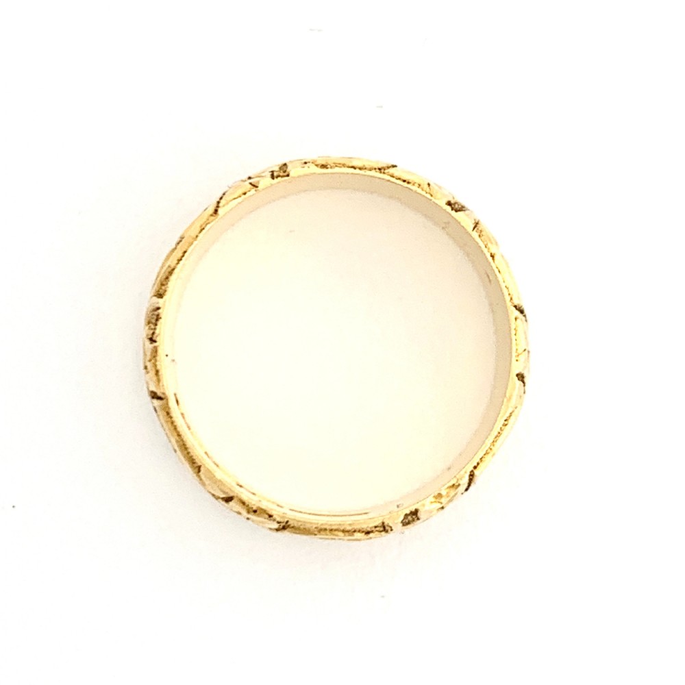 RESERVED • Antique Victorian 18CT Gold Hearts and Ivy Ring • Wedding Band View II