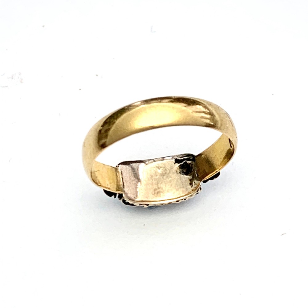 Rare 1878 Victorian 22CT Gold Pearl Ring  View VII