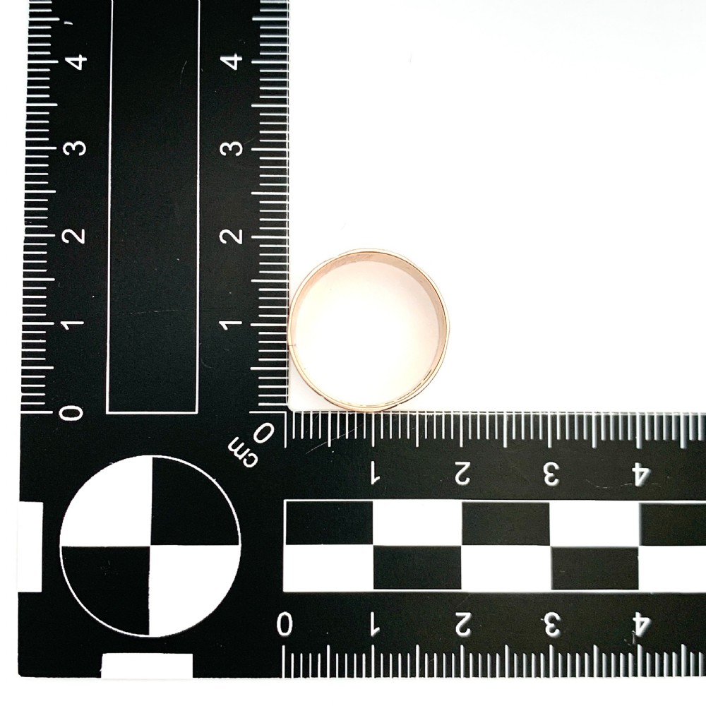 Victorian 9CT Rose Gold Wedding Ring • Chester 1887 View V