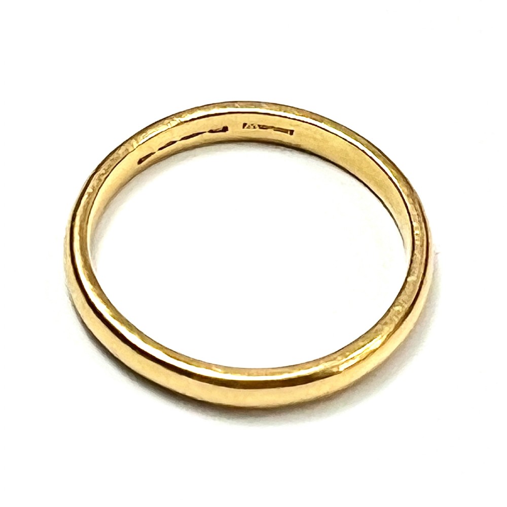 .Vintage 22CT Gold Wedding Ring View V
