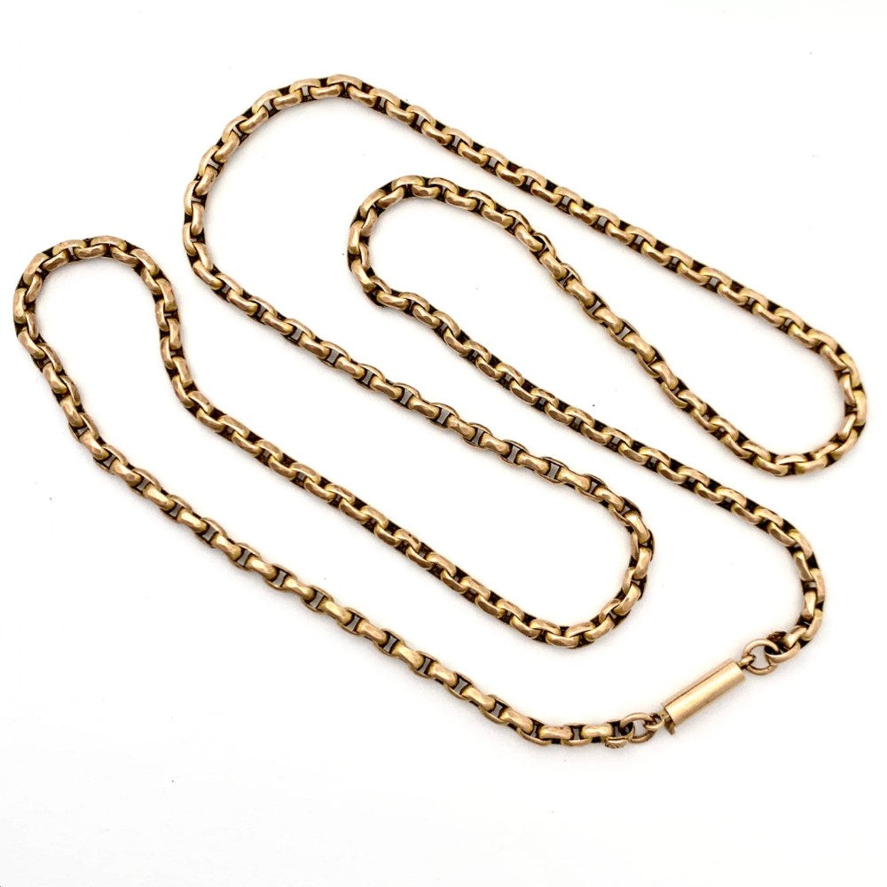 Edwardian 9CT Gold Chain Necklace