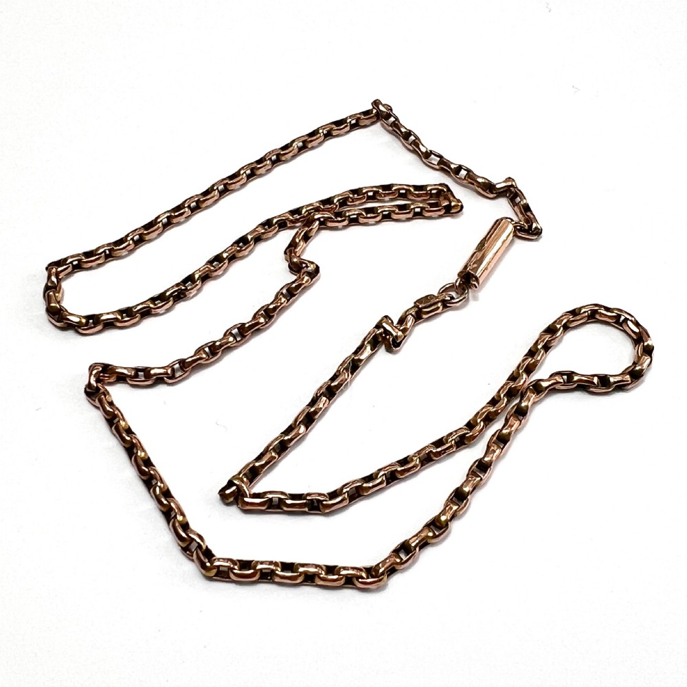 Edwardian 9CT Gold Chain Necklace View IV
