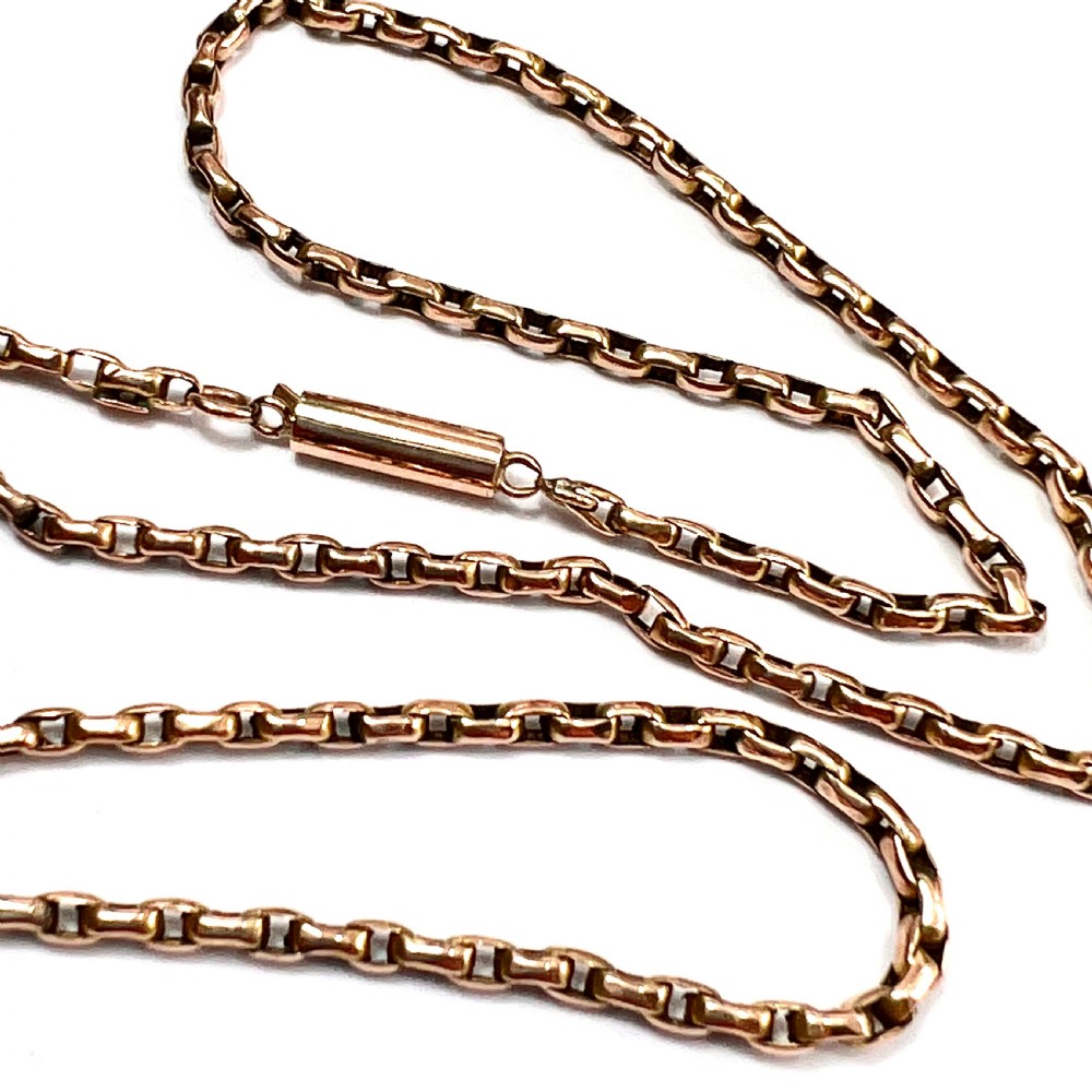 Edwardian 9CT Gold Chain Necklace View V