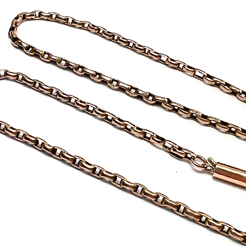Edwardian 9CT Gold Chain Necklace View VI