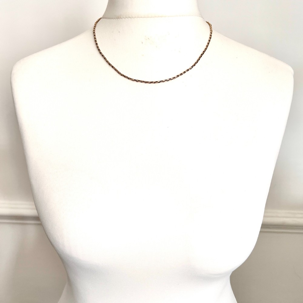 Edwardian 9CT Gold Chain Necklace View VII