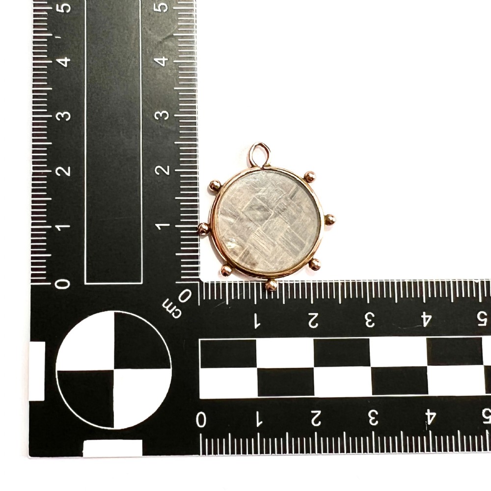 Victorian 9CT Rose Gold Hair Locket Pendant  View II