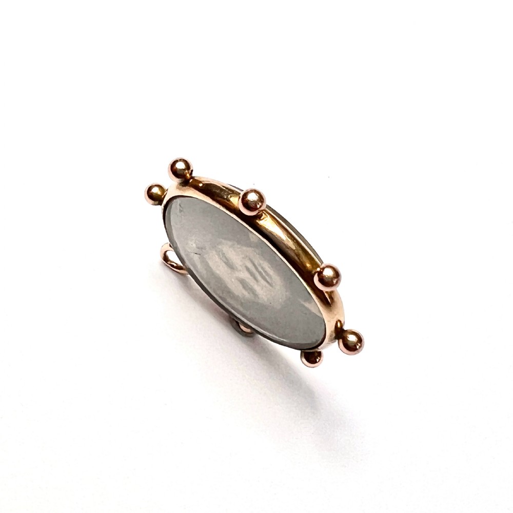 Victorian 9CT Rose Gold Hair Locket Pendant  View VI
