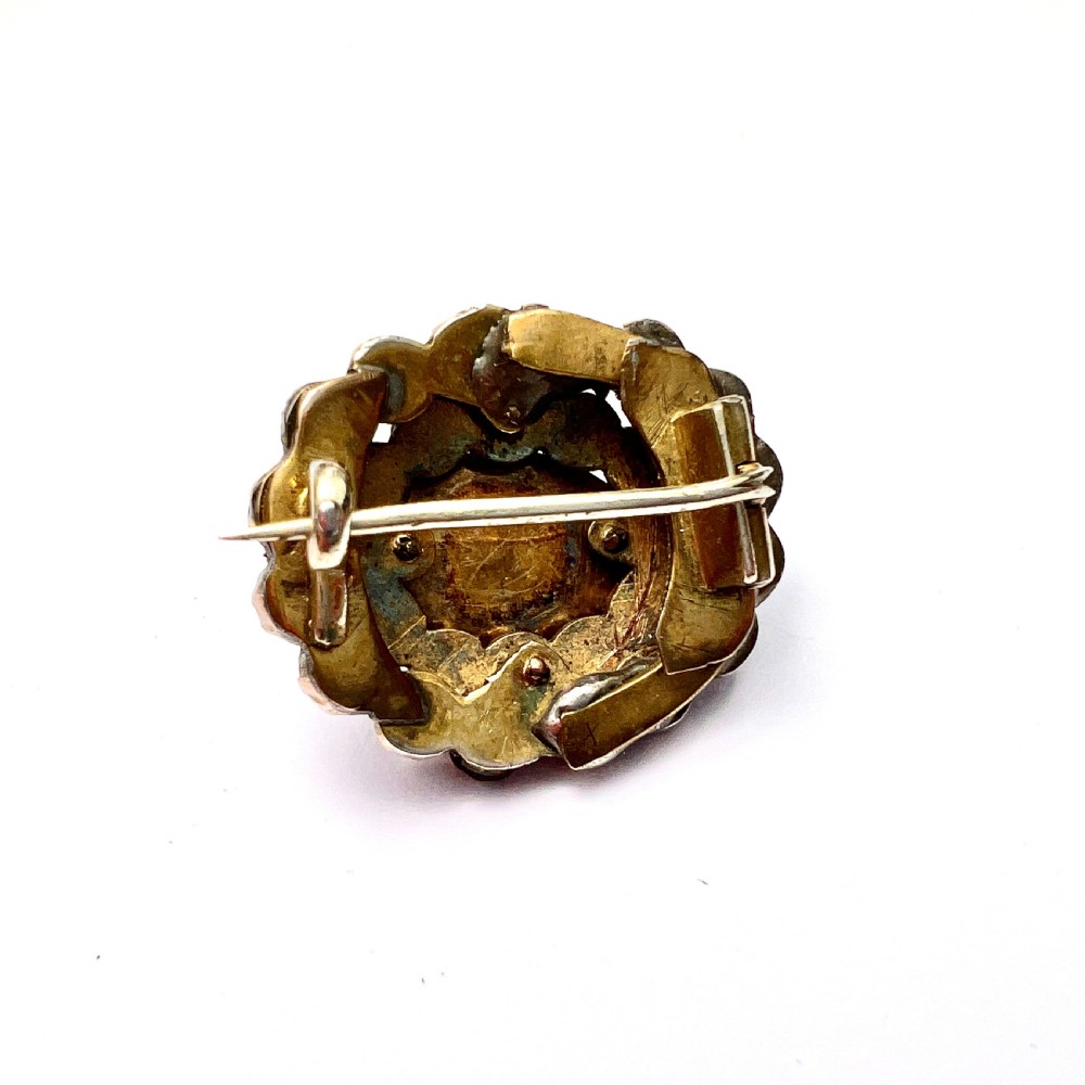 Victorian Garnet Carbuncle Cluster Brooch  View VII