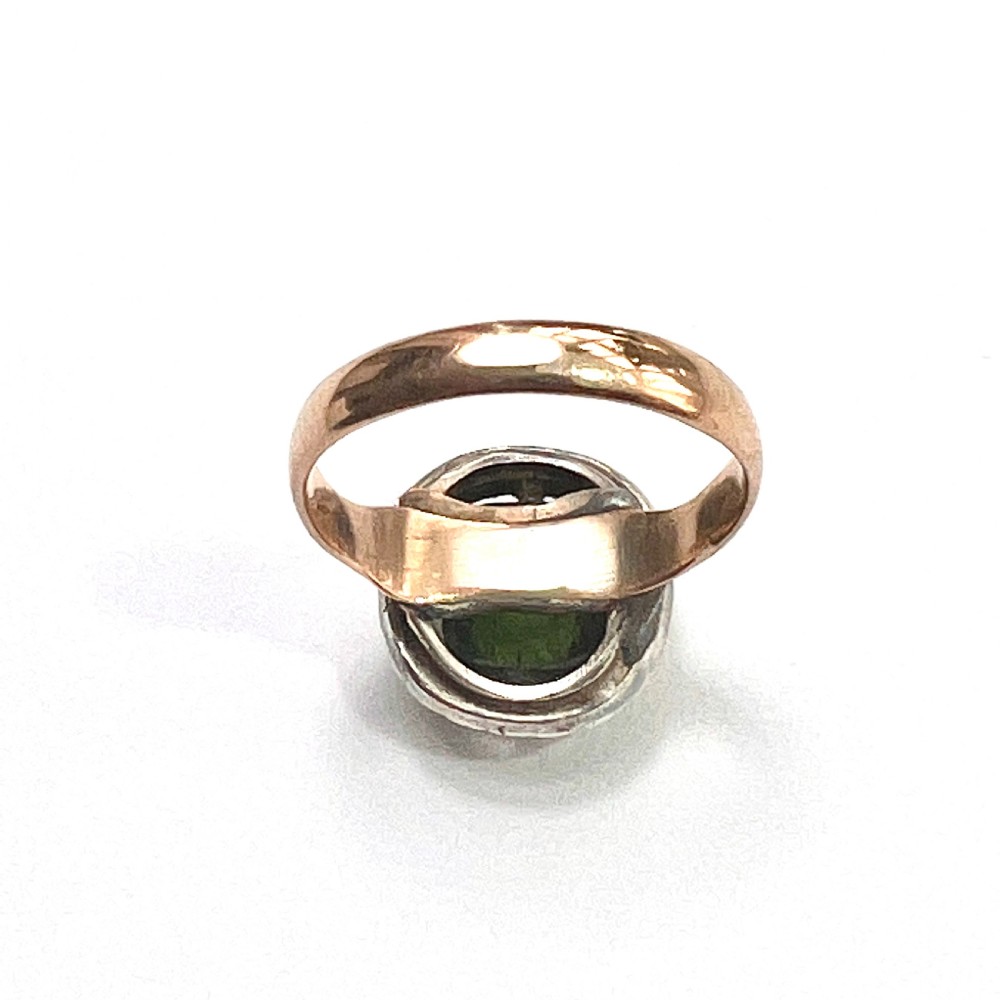 Art Deco 9CT Gold and Silver Paste Marcasite Halo Ring View VI